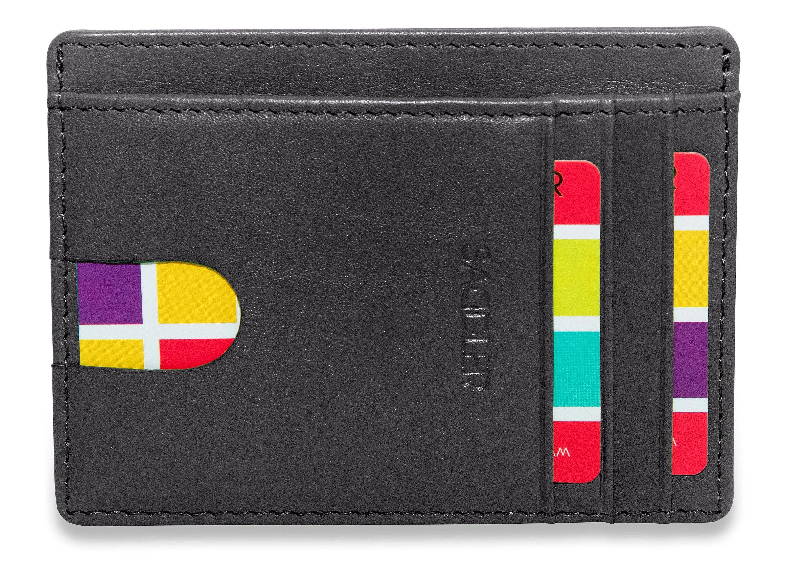 SADDLER STELLA Leather Minimalist Credit Card and ID Holder