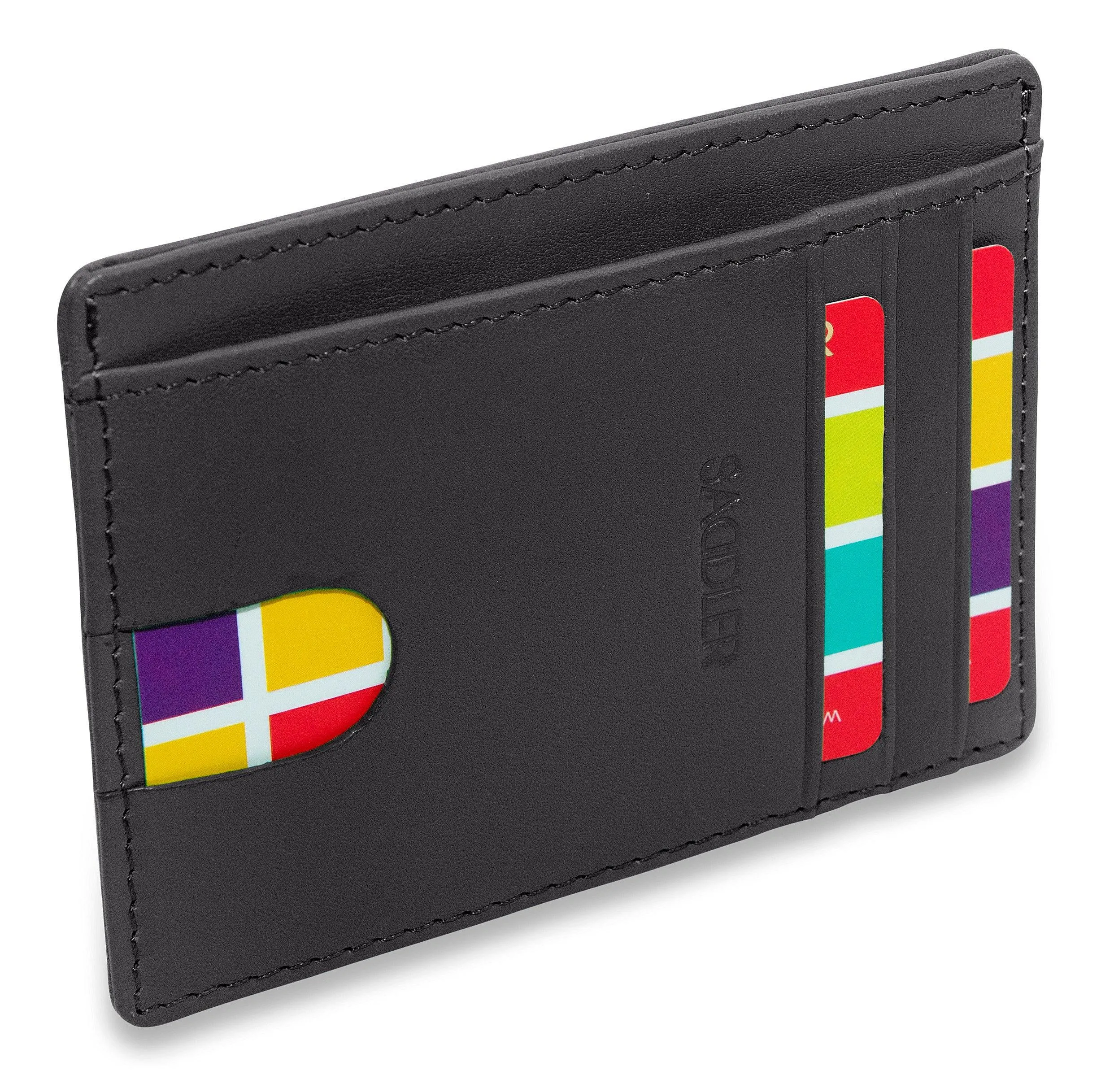 SADDLER STELLA Leather Minimalist Credit Card and ID Holder