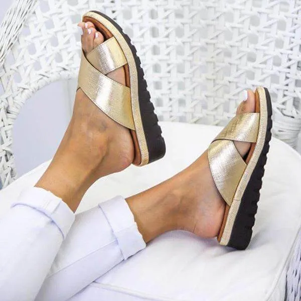 Slides Heel Open Toe Sandals