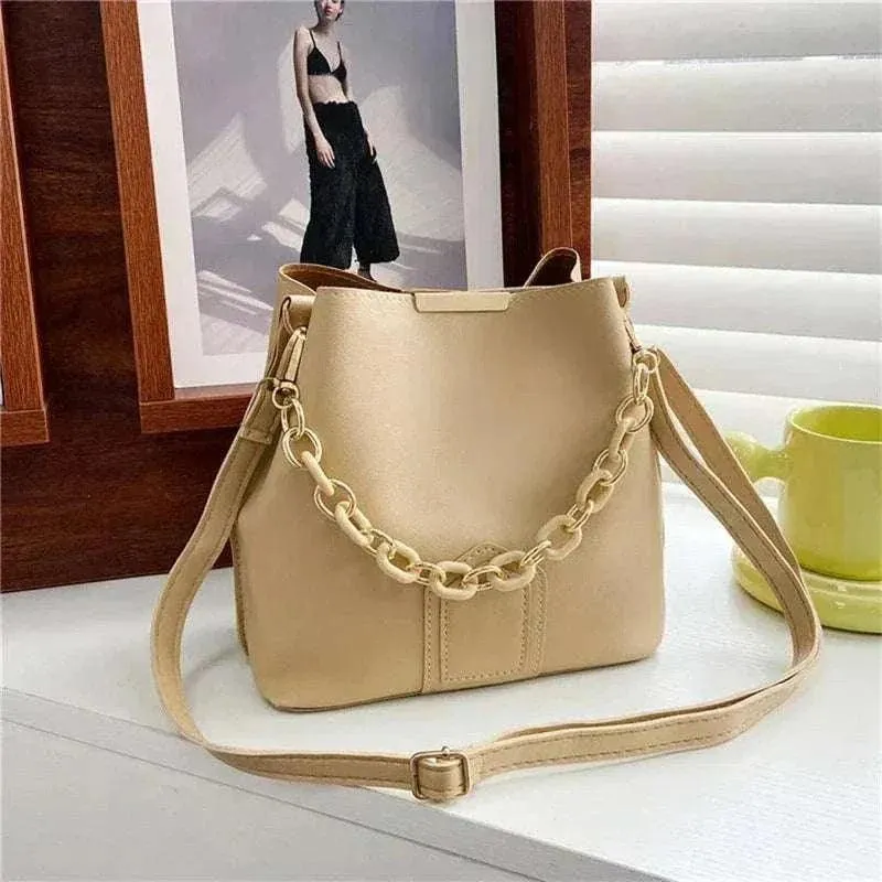 Women Leather Shoulder Bag - Stylish & Compact Handbag - WSH026