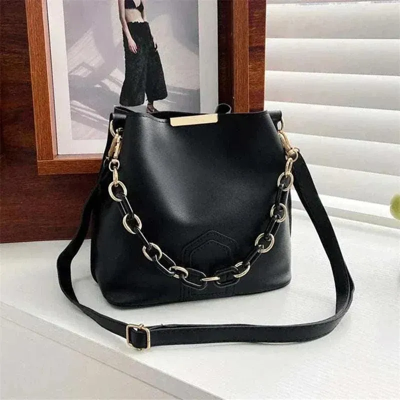 Women Leather Shoulder Bag - Stylish & Compact Handbag - WSH026