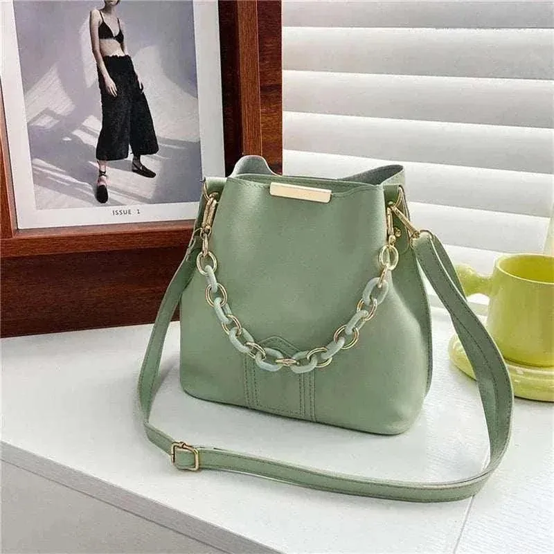 Women Leather Shoulder Bag - Stylish & Compact Handbag - WSH026