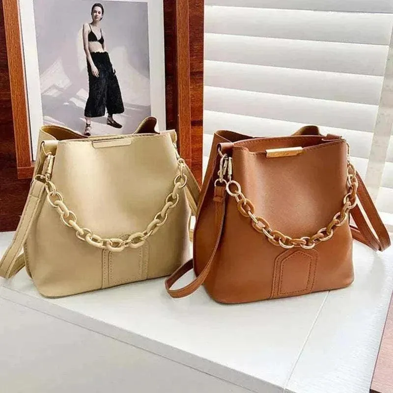 Women Leather Shoulder Bag - Stylish & Compact Handbag - WSH026