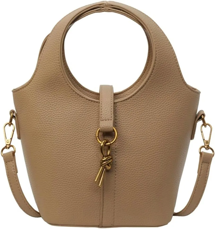 Women's PU Leather Hobo Shoulder Crossbody Bag - Vintage Tote Small Handbag Purse
