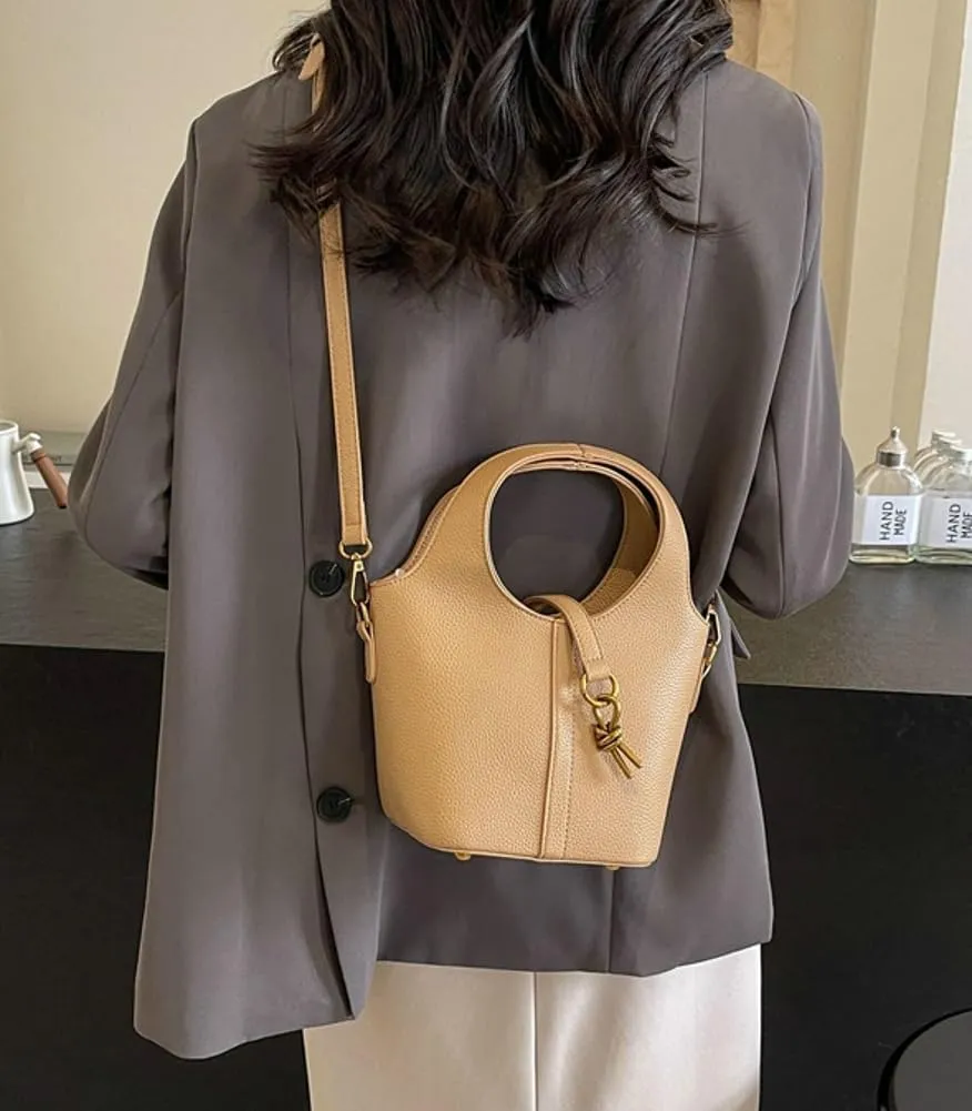 Women's PU Leather Hobo Shoulder Crossbody Bag - Vintage Tote Small Handbag Purse