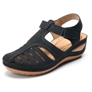 Women’s vintage wedge sandals iciCosmetic