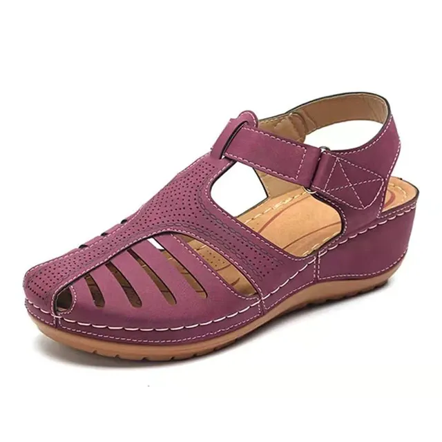 Women’s vintage wedge sandals iciCosmetic