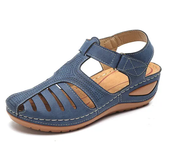 Women’s vintage wedge sandals iciCosmetic
