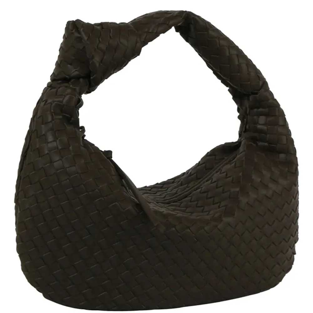 Woven Knotted Hobo Bag
