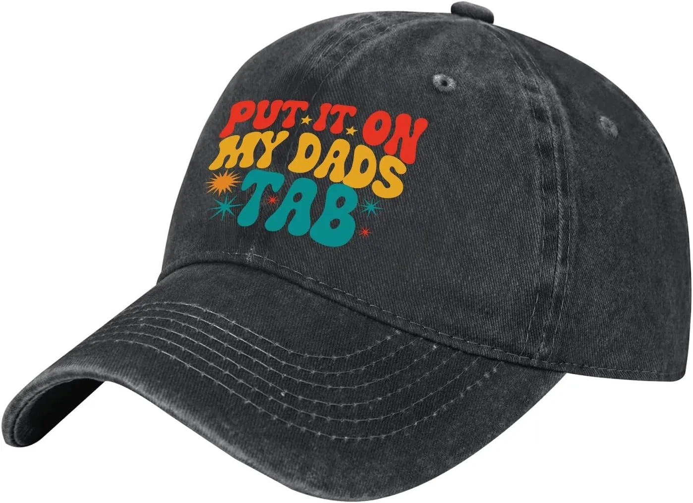 Your Dad is My Cardio Hat for Womens Washed Distressed Baseball Cap Funny Washed Dad Hat Fitted